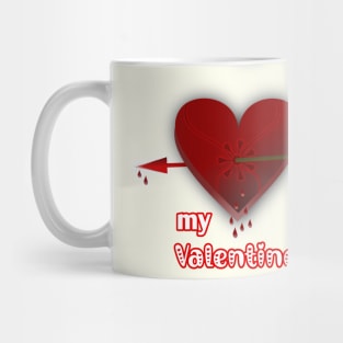 Pierced Bleeding Heart! Anti-valentine | Valentine's Day Mug